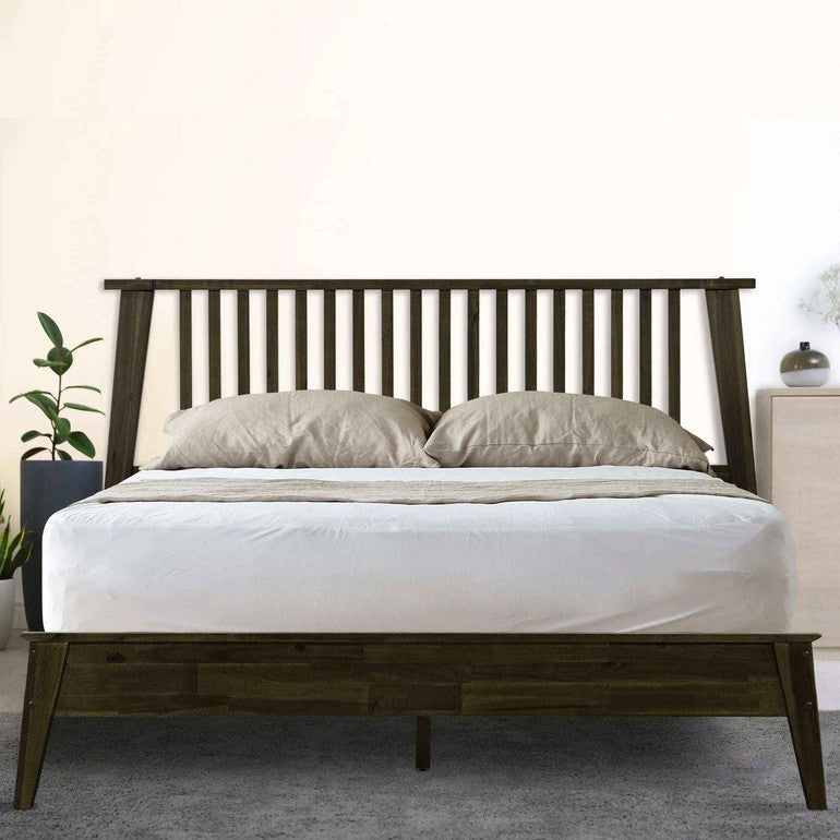 Acacia Kaylin Deluxe Wood Platform Bed Frame - Megsu