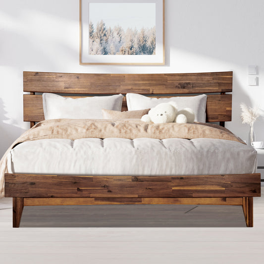 Aurora Deluxe Wood Platform Bed Frame