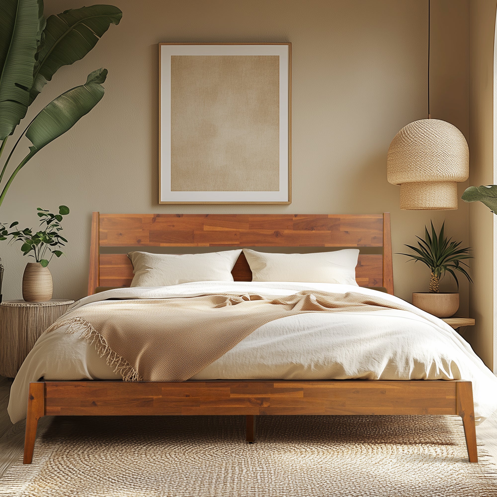 Callisto Deluxe Solid Wood Bed Frame