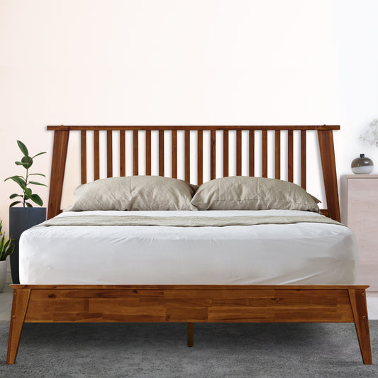 Kaylin Deluxe Wood Platform Bed Frame