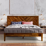 Sierra Deluxe Wood Platform Bed Frame