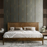 Panthera Platform Bed Frame With Headboard