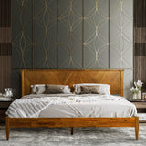 Panthera Platform Bed Frame With Headboard