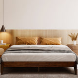 Mervyn Deluxe Wood Platform Bed Frame