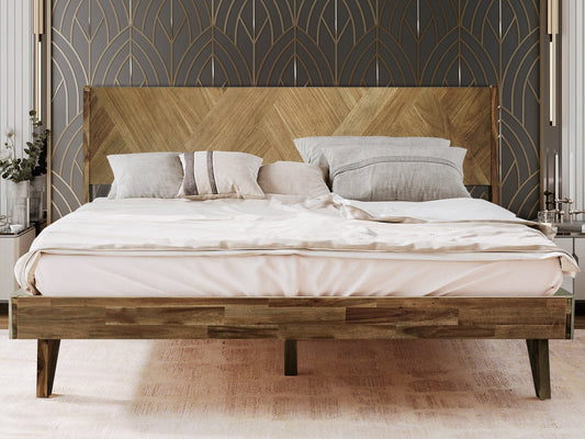 Gazelle Platform Bed Frame With Headboard