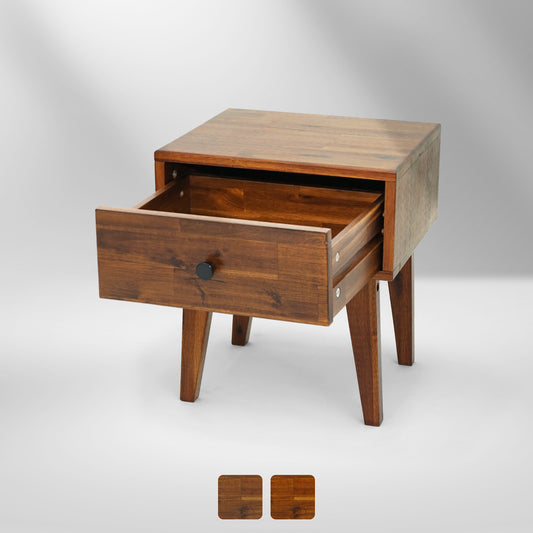 Sofia 1-Drawer Solid Wood Nightstand