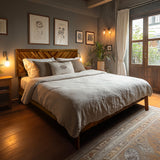 Acacia Sierra Deluxe Solid Wood Bed Frame