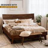 Aurora Deluxe Wood Platform Bed Frame