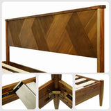 Panthera Platform Bed Frame With Headboard
