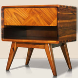 Rorns Laden Nightstand with drawer - Megsu