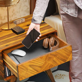 Rorns Laden Nightstand with drawer - Megsu