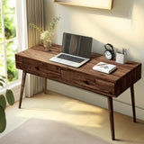 Lagom 48" Solid Wood Work Desk with Drawers