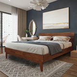 Acacia Aurora Deluxe Wood Platform Bed Frame for Ultimate Comfort and Style
