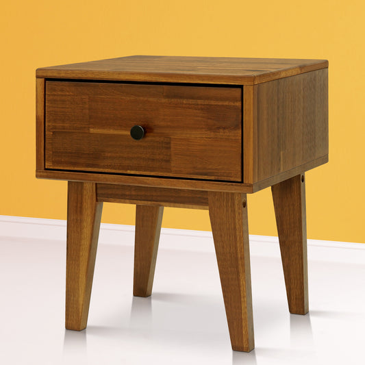 Sofia 1-Drawer Solid Wood Nightstand