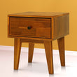 Acacia Sofia 1-Drawer Solid Wood Nightstand - Megsu