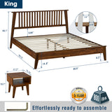 Kaylin Solid Wood 2-Piece Bedroom Set