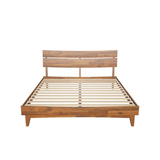 Acacia Solid Wood Bed Frame - Aurora Style for a Stylish Bedroom