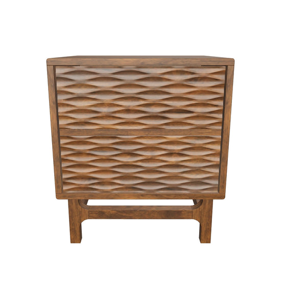 Acacia Elara Nightstand with 2 Drawers - Stylish Storage Solution