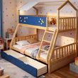 Moonlight Kid Bunk Bed - Stylish and Space-Saving Bunk Bed for Kids - Megsu