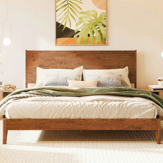 Acacia Haven Deluxe Wood Platform Bed Frame - Megsu