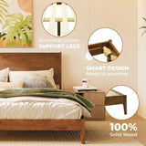 Acacia Haven Deluxe Wood Platform Bed Frame - Megsu