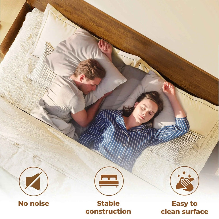 Acacia Haven Deluxe Wood Platform Bed Frame - Megsu