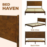 Acacia Haven Deluxe Wood Platform Bed Frame - Megsu