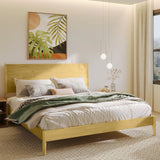 Acacia Haven Deluxe Wood Platform Bed Frame for Ultimate Comfort and Style